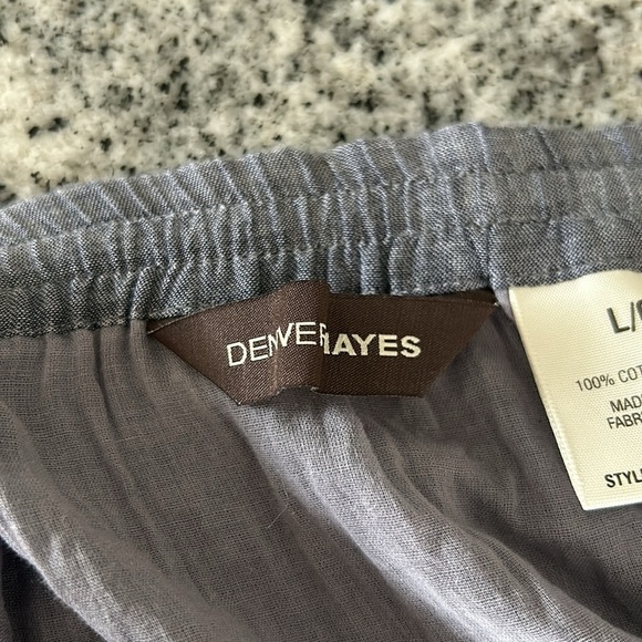 Denver Hayes, sleeveless dress, or skirt,Size L, Blue, tie top/waist - Picture 11 of 11